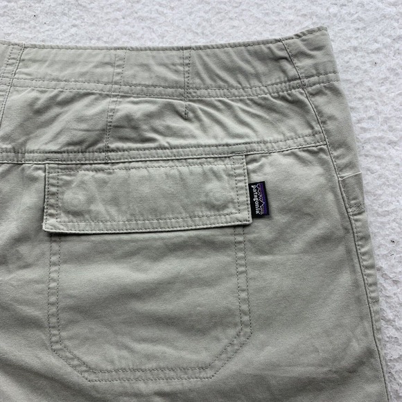 Patagonia Mandala Shorts Womens 12 36x5 9" Rise Drawstring Hiking Outdoors Tan - Picture 3 of 11